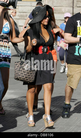 Nicole "Snooki" Polizzi von Jersey Shore unterwegs in Florenz, Florenz, Italien - 16.05.11 Stockfoto