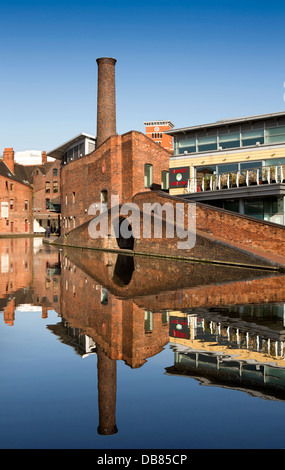 Großbritannien, England, Birmingham, Kanalsystem, Gas Street Basin Stockfoto