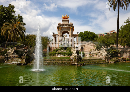 Fontana monumentalen Parc De La Ciutadella Barcelona Katalonien Spanien Stockfoto