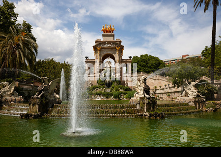 Fontana monumentalen Parc De La Ciutadella Barcelona Katalonien Spanien Stockfoto