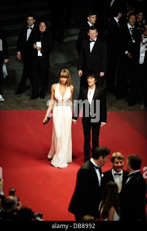 Ronnie Wood und Ana Araujo, Cannes International Filmfestival 2011 - Tag 8 - Melancholie - Premiere Cannes, Frankreich - 18.05.11 Stockfoto