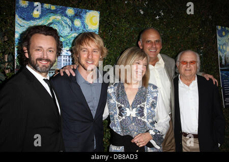 Michael Sheen, Owen Wilson, Mimi Kennedy, Kurt Fuller, Produzent Stephen Tenenbaum Los Angeles, Premiere von "Midnight In Paris" anlässlich von AMPAS Samuel Goldwyn Theater - Ankünfte Los Angeles, Kalifornien - 18.05.11 Stockfoto