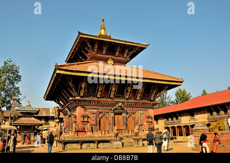 Tempel details Changu Narayan-Nepal Stockfoto