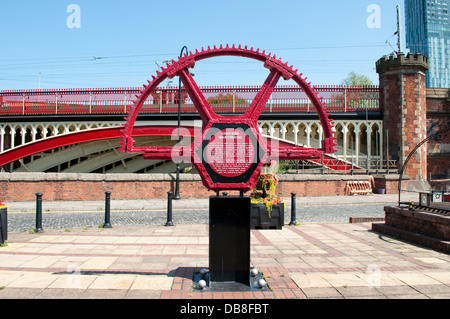 Website der Lebensmittelhändler Lager, Castlefield, Manchester, UK Stockfoto