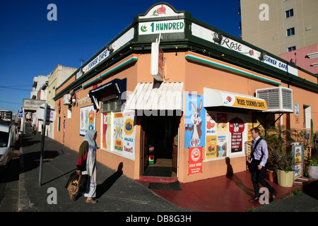 Rose-Ecke Cafe in der Rose Street in Bo-Kaap, Kapstadt Stockfoto