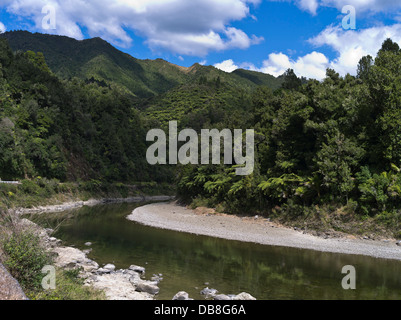 dh Waioeka Gorge Bucht von viel NEW ZEALAND Bergschlucht Waioeka Fluß Flüsse stream Stockfoto