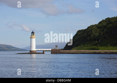 Rubha Nan Gall Leuchtturm in der Nähe von Tobermory Stockfoto