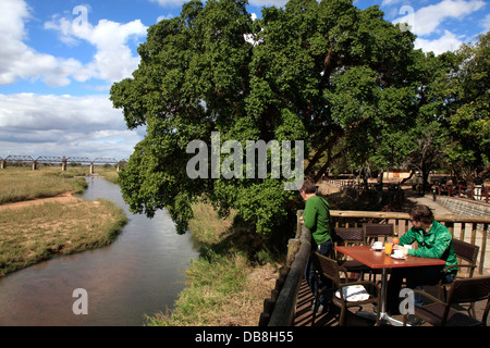 Skukuza Rest Camp im Krüger Nationalpark, Südafrika Stockfoto