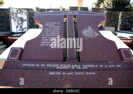 Hector Petersen-Denkmal in Soweto, Johannesburg Stockfoto