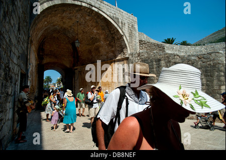 Pile-Tor, Altstadt, Dubrovnik. Kroatien. Stockfoto