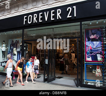 Forever 21 Store, Oxford Street, London. Stockfoto