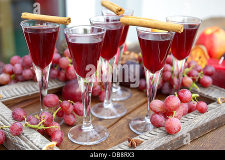 Herbst-Likör Stockfoto