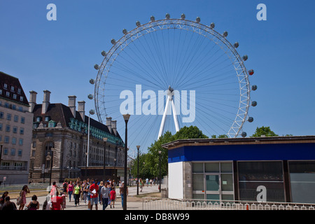 Das EDF Energy London Eye, London, England Stockfoto