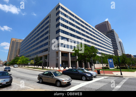 Edward A. Garmatz United States Courthouse, das US District Court for the District of Maryland, Hopkins Plaza und West Pratt St, Baltimore, USA Stockfoto