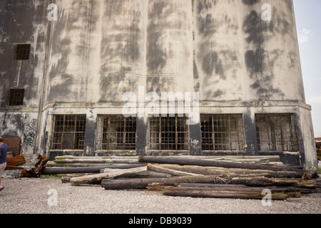 Der Hafen von New York Grain Elevator Terminal in der Nähe von Red Hook in New York Stockfoto