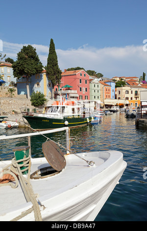 Hafen von Veli Losinj, Insel Losinj, Kvarner Bucht, Kroatien Stockfoto