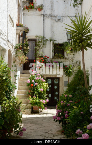 Locorotondo, Apulien, Italien Stockfoto