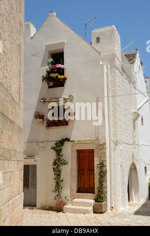 Locorotondo, Apulien, Italien Stockfoto