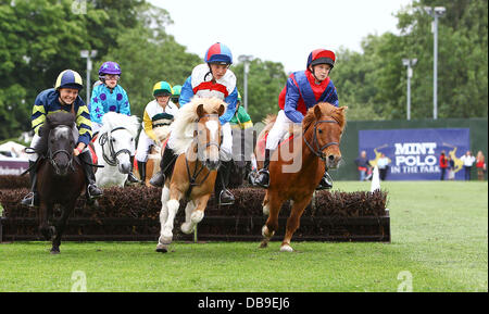 Atmosphäre-Minze-Polo In der Park - Shetland Pony Grand National - Tag 3 London, England - 04.06.11 obligatorisch Credit: WENN.com Stockfoto