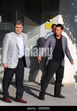 Barcelona, Spanien. 25. Juli 2013. Gerardo Martino neue Manager FC Barcelona stellt während seiner offiziellen Präsentation im Camp Nou Stadion in Barcelona am 25. Juli 2013. Foto von Elkin Cabarcas / Picture Alliance/Alamy Live-Nachrichten Stockfoto