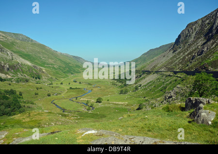 Nant Ffrancon Pass, North Wales, UK Stockfoto