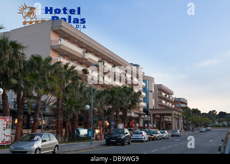 Hotel Palas Pineda in La Pineda Stockfoto