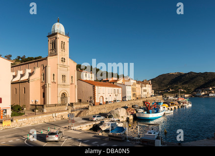 Eglise Notre-Dame De La Bonne Nouvelle, Port Vendres, Pyrénées-Orientales, Languedoc-Roussillon Stockfoto