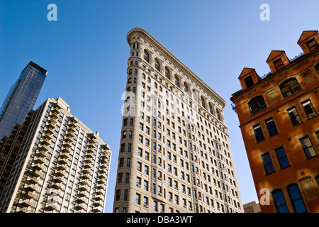 Das Flatiron Building on 23rd Street, Manhattan, New York City. Stockfoto