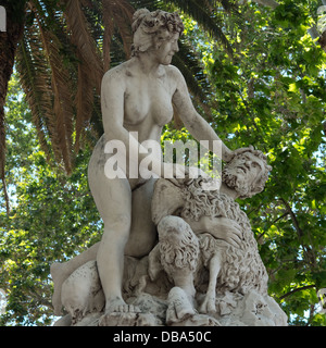 Pan und Nymphe Statue (Teil des Brunnens) in der Nähe von Pile-Tor, Dubrovnik, Kroatien Stockfoto