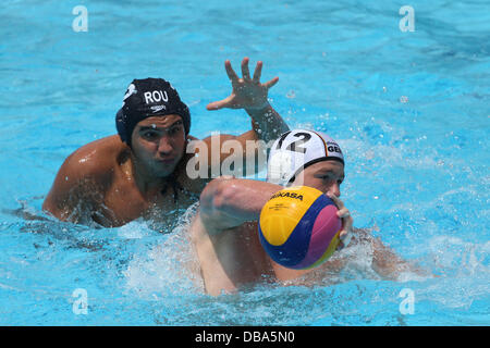 Barcelona, Spanien. 26. Juli 2013. 15. FINA-Weltmeisterschaften. Wasserball. Bild zeigt Dennis Eidner während Spiels zwischen Deutschland gegen Rumänien am Piscina Bernat Picornell Credit: Action Plus Sport/Alamy Live News Stockfoto