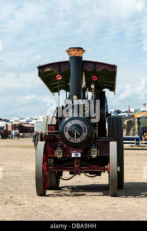 Vorderansicht eines Burrell Traktion Motor DV 9252 am Welland Steam Rally, in der Nähe von den Malvern Hills, Worcestershire, UK. Stockfoto