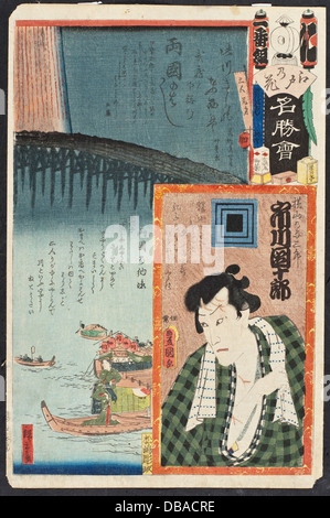 Ryogoku-Brücke; Der Schauspieler Ichikawa Danjuro VIII in die Rolle von Yokoyama keine Yosaburo M.2007.152.48 Stockfoto