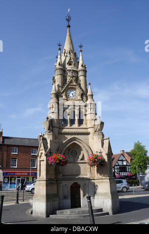 Der Uhrturm, Rother Markt in Stratford-Upon-Avon Stockfoto