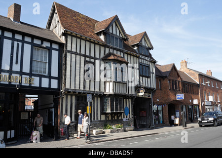 Tudor World in der Sheep Street, Stratford upon Avon England Großbritannien das Haus der Shrieve-Klasse II* ist denkmalgeschützt Stockfoto