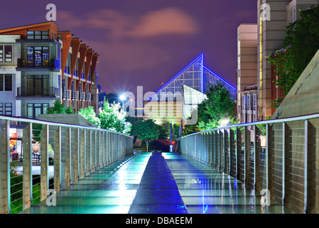 Urban-Szene in der Innenstadt von Chattanooga, Tennessee, USA. Stockfoto