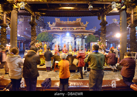 Longshan-Tempel in Taipei, Taiwan. Stockfoto