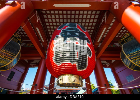 Riesige Laterne der Senso-Ji Tempel in Asakusa, Tokio. Stockfoto