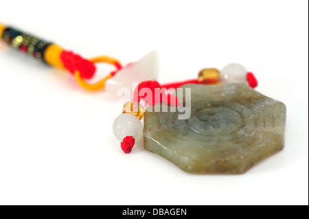Yin Yang aus Jade hergestellt Stockfoto
