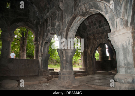 Kreuzgang von Kloster Sanahin, Debed Canyon, Armenien Stockfoto