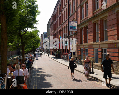 Canal Street in Manchester UK Stockfoto