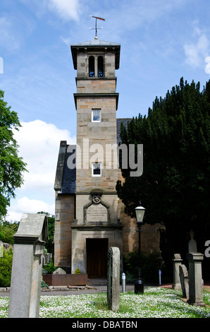 Pfarrkirche St. Cuthbert in Colinton Dorf, Edinburgh, Schottland. Stockfoto