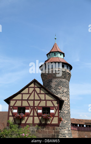 Nürnberger Burg in Deutschland Stockfoto