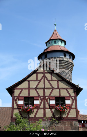 Nürnberger Burg in Deutschland Stockfoto