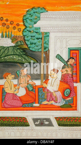 Shri Raga, Folio aus einem Ragamala (Garland Melodien) M.75.113.3 Stockfoto