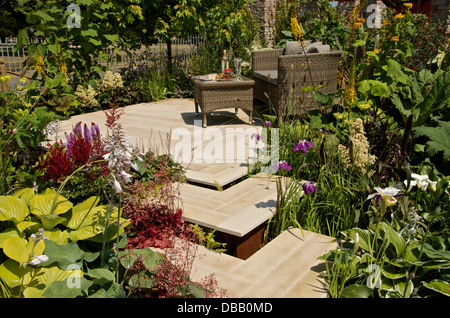 In At The Deep End Garten am RHS Hampton Court Palace Flower Show 2013, London, UK. Stockfoto