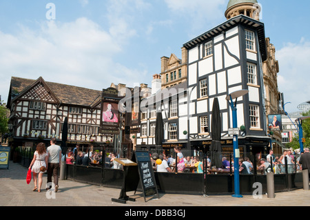 Der alte Wellington Pub, Manchester, UK Stockfoto