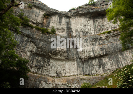 Malham Cove Felswand Yorkshire UK Stockfoto