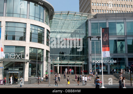 Exchange Square mit Arndale Shopping Centre, Manchester, UK Stockfoto