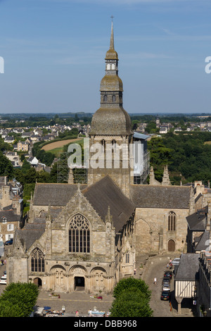 Dinan, Frankreich Bretagne St.Sauveur Basilika Stockfoto