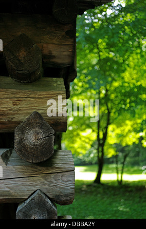 Cades Cove Blockhaus Stockfoto